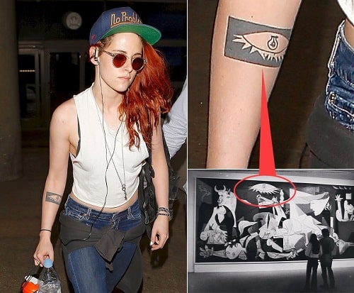 A picture of Tattoo on the Right Forearm of Kristen Stewart.